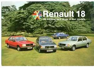 Renault 18 1978-79 UK Market Launch Foldout Sales Brochure GTS TS GTL TL - Picture 1 of 1