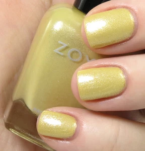 Zoya nail polish PIAF NEW Professional Lacquer 0.5 Fl.Oz. light yellow metallic - Picture 1 of 1