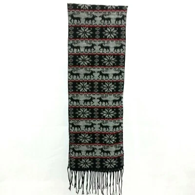 Bufanda Unisex Bufanda Piel Sintética Talla Única 100% Color Acrílico-Negro-Botín/Invierno-Blanco  Foto 1 de 4