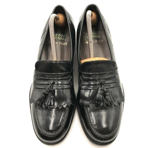 Nunn Bush Black Leather Moc Toe Tassel Kiltie Dress Loafers Mens Size 9 - Picture 1 of 10