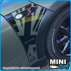 Mini Pegatina Panel Ala Union Jack Vinilo - R50-R53 (Gen 1, 2001-2006) - Imagen 1 de 4