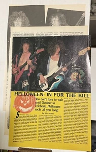 Vintage Helloween Michal Kisses Welkath Kal Hansen Magazine Article - Picture 1 of 1
