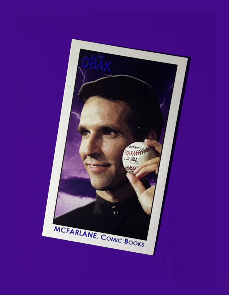 Todd McFarlane W/Mark McGwire's 70th Home Run Ball (2010) Tristar Obak Card* - Image 1 of 1