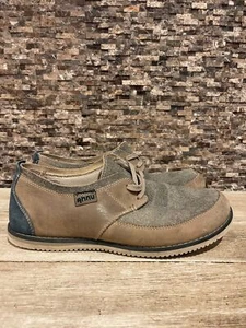 Ahnu Parkside Herren Größe 8,5 Hellbraun Grau Schnürschuhe Sneaker Schuhe Evaflex Vibram - Bild 1 von 9