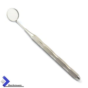 Specchio bocca dentale con maniglia pulizia denti cavi esame laboratorio di ispezione - Foto 1 di 3