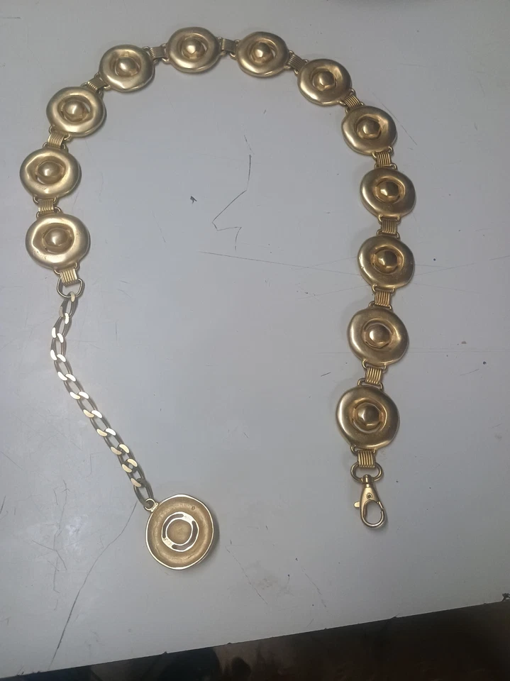 Donna Cintura In Metallo colore oro Vintage - Immagine 1 di 4