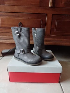 Bottines fille Shoo Pom De Pom D'Api cuir en 26 Boots chaussures neuf étiquette - Picture 1 of 12