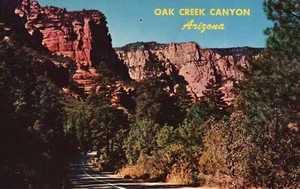 Northern AZ-Arizona, 1967 Oak Creek Canyon Natural Area, Vintage Postcard - Picture 1 of 2