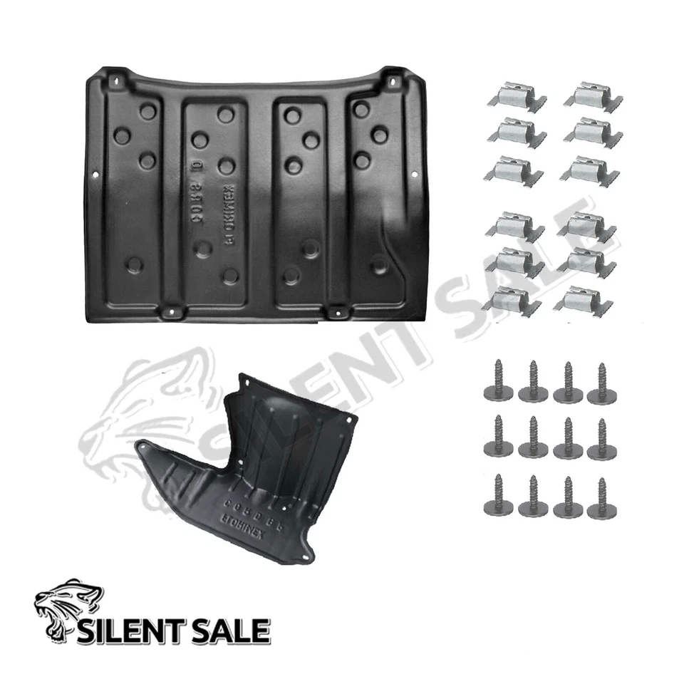 Unterfahrschutz Motorschutz für Opel Corsa D 2006-2014 + Einbausatz Clips