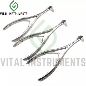3 Pcs Vienna Nasal Speculum Small 6" ENT Diagnostic Surgical Instrument German - Picture 1 of 1