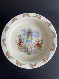 Bunnykins Bowl Rabbits Rockets Royal  Doulton Fine Bone China - Bild 1 von 6