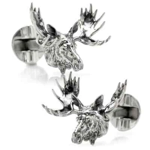 Antique Moose Cufflinks - Picture 1 of 6