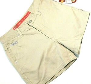 Revolt Clothing Co Gr. 3/4 khaki beige Zimmermann Shorts Knopf Rückseite Tasche Schule - Bild 1 von 8