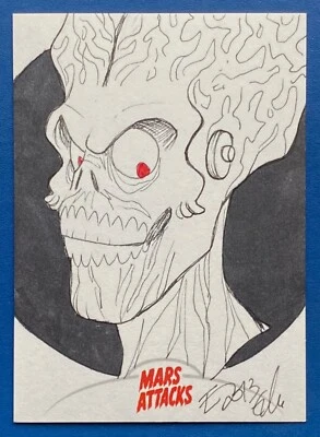 2013 MARS ATTACKS INVASION SKETCH by ELFIE LEBOULEUX - Image 1 of 2