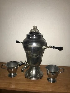 URNA PERCOLADORA CAFETERA VINTAGE AÑOS 50 LEHMAN BROS RETRO CUBIERTOS #74: SIN CABLE - Imagen 1 de 12