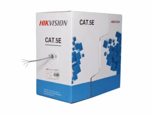 Cavo di Rete UTP Cat5e per interno in RAME Bobina 305 mt DS-1LN5E-S Hikvision - Foto 1 di 2