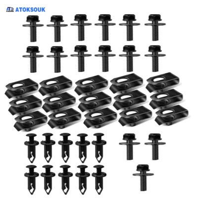 40pcs For Honda Passport Body Bolts U-nut Clips Engine Under Cover Splash Shield Foto 1 de 4