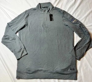 Travis Mathew Newport Fleece Zip Pullover Cloud Soft Grau mit Logo NEU Herren XL - Bild 1 von 8
