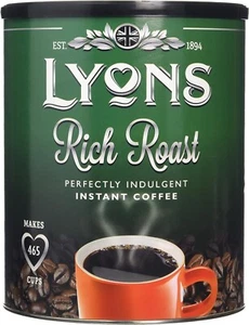 Lyons Rich Roast Instant Coffee Granules 750g Tin Smooth Bold Coffee Blend - Picture 1 of 2