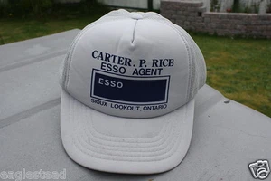 Ball Cap Hat - Esso - Carter P Rice Agent - Sioux Lookout Ontario Gas Oil (H802) - Picture 1 of 1