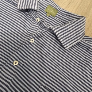 Camisa Polo Sid Mashburn Para Hombres XL Botón Informal Golf Preppy Piqué Diseñador Rayas - Imagen 1 de 6