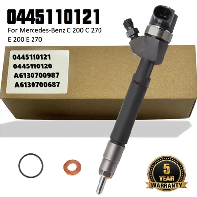 Fuel Injector For Mercedes-Benz A6130700687 A6130700987 0445110121 0445110120 - Image 1 of 4