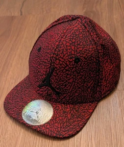 Gorra Air Jordan Jumpman Snapback Talla Infantil Estampado Elefante Rojo Negro  - Imagen 1 de 6