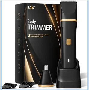 Electric Razor For Men For Temple-Groun-Nose-Ears-Beard-Body-2 Ceramic Blades Me - Picture 1 of 7