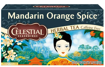 Bolsas de té de hierbas con especias y naranja mandarina - Caja de 20 unidades | Sin cafeína y gluten Foto 1 de 4