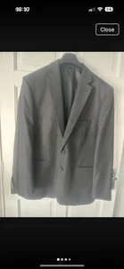 Fully lined Grey Suit Jacket 46 Inch Chest From Moss Bros - Picture 1 of 3