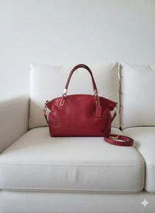 Coach Madison Kelsey Umhängetasche Pebble Raspberry Rot Leder 28095 - Bild 1 von 11