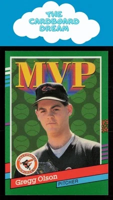 Gregg Olson 1991 Donruss MVP #393 Baltimore Orioles Baseball Card - Image 1 of 2