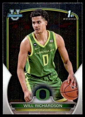 2022-23 Bowman University....... Will Richardson Oregon Ducks #31 - Image 1 of 2