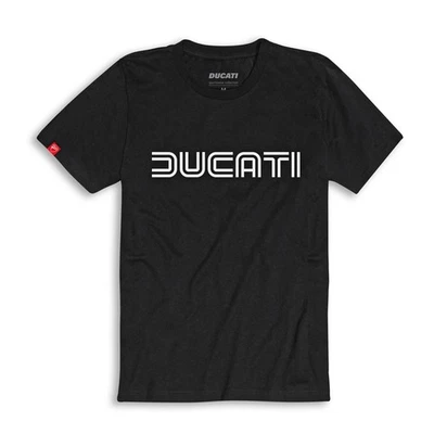Ducati Ducatiana 80's Black Mens T-Shirt NEW 98770103