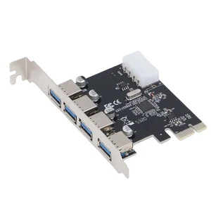 4 Ports USB 3.0 PCI Express Expansion Card USB 3.0 PCI Express Expansion Card - Afbeelding 1 van 12