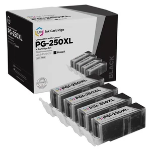 LD Comp Canon 6432B001 PGI-250XL 4pk HY Negro MX922 MX722 MG5422 MG7120 - Imagen 1 de 9