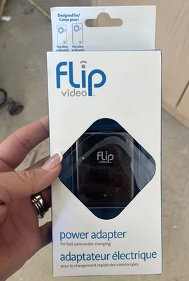 Flip Video Power Adapter Black Plug In - New Sealed - Image 1 of 3