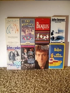 The Beatles VHS Tape Lot 8 Imagine Yellow Submarine John Lennon Paul McCartney - Imagen 1 de 18