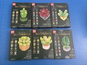 Block Tech Succulents Lot Of 6 New In Box - Picture 1 of 7