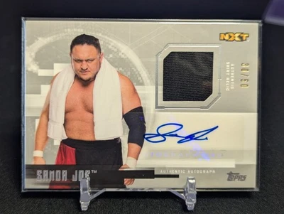 2017 Topps WWE Undisputed - Autograph Relics Samoa Joe #UAR-SJ Silver /50 - Image 1 of 4