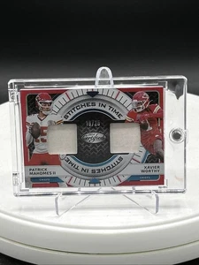 2024 Certified Stitches In Time Dual Patch Patrick Mahomes Xavier Worthy #19/25! - Picture 1 of 2