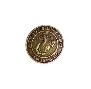 UNITED STATES MARINE CORPS SEMPER FIDELIS Christmas TOYS FOR TOTS TOKEN Bronze - Picture 1 of 2