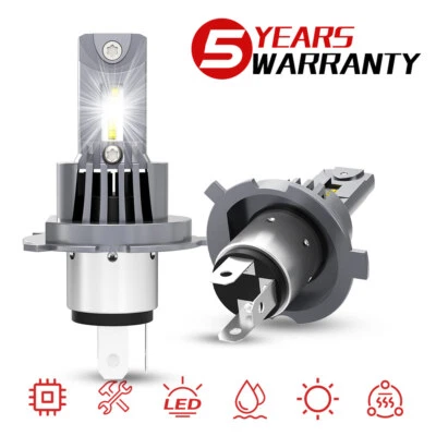 6500K LED Headlight High/Low Beam For Honda Ridgeline Crew Cab Pickup 2006-2014 - Image 1 of 4