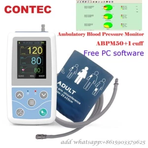 CONTEC Ambulatory Blood Pressure Monitor+USB Software 24h NIBP Holter,1 CUFF,CE - Picture 1 of 13