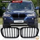 Gloss Black Front Kidney Grill Double Line for BMW X3 F25 F26 X4 Pre-LCI 10-13