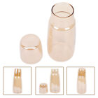  Transparent Jug and Cup Set Clear Water Bottle Glass Bottles with Lids Suite