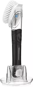 Soap Dispensing Dish Brush Storage Set, Kitchen Brush with Holder for Pot Pan... - Picture 1 of 1