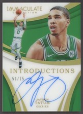 2017-18 Immaculate Introductions Jayson Tatum RC Rookie AUTO 50/75 Celtics