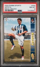 2004 Panini Mega Cracks Mikel Arteta Rookie RC PSA 8