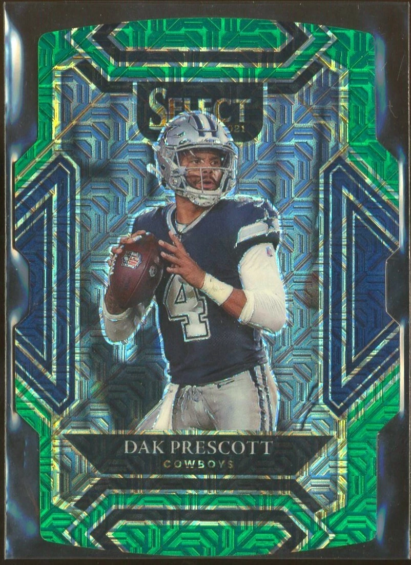 2021-22 Select Dak Prescott #211 Club Level Green Mojo Die Cut Prizm /5 (6k428)